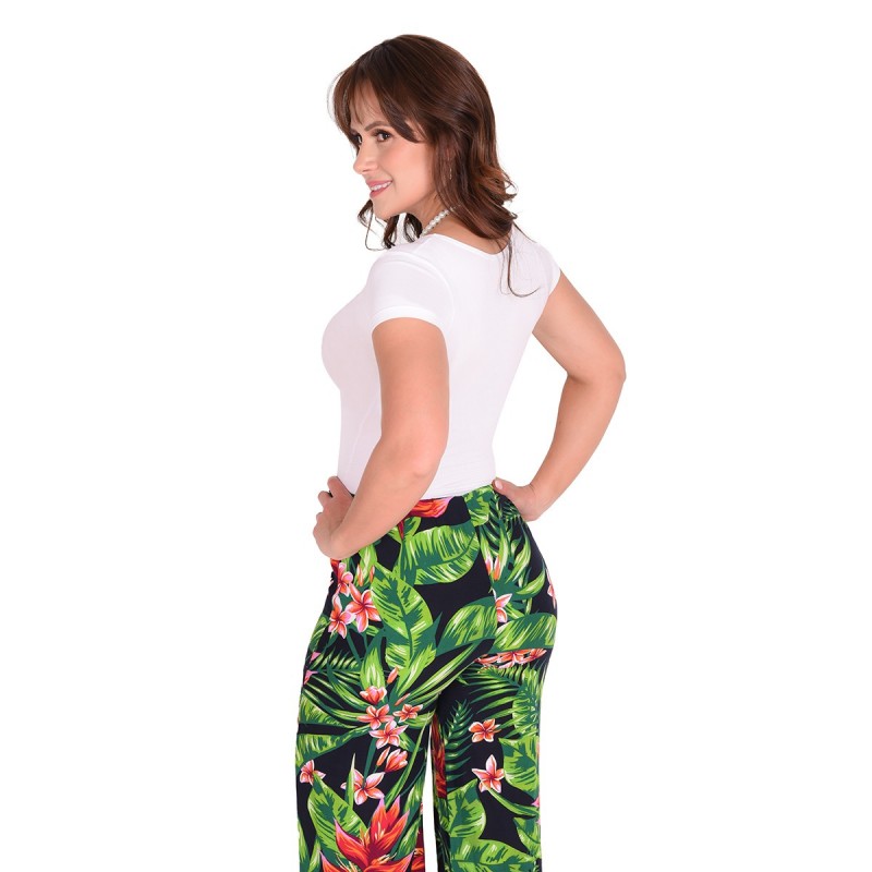 Blusa Control Manga Corta con Escote Redondo Ritchi