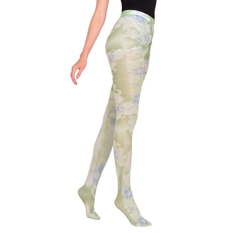 Panty Media Opaca Soft Touch Estampado Con Diseño Ritchi