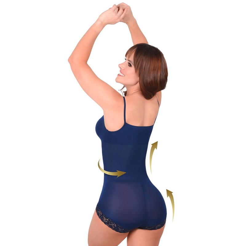 Body Faja Cachetero Ritchi Tipo Verano Encaje Moldeador