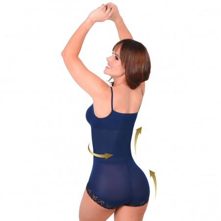 Body Faja Cachetero Ritchi Tipo Verano Encaje Moldeador