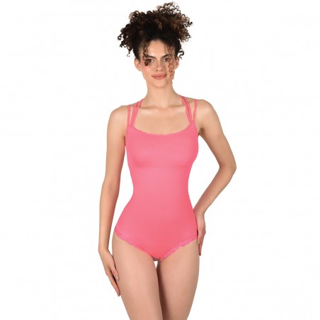 Body Faja Con Diseño En Espalda Tiras Cruzadas Ritchi