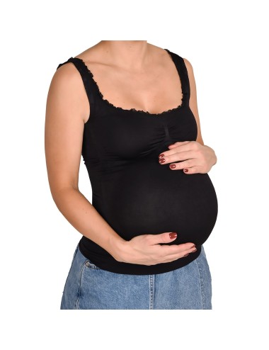 Camiseta Materna Ritchi Cómoda, Elástica Perfecta para Todo el Embarazo