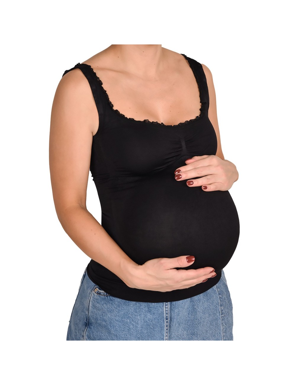 Camiseta Materna Ritchi Cómoda, Elástica Perfecta para Todo el Embarazo