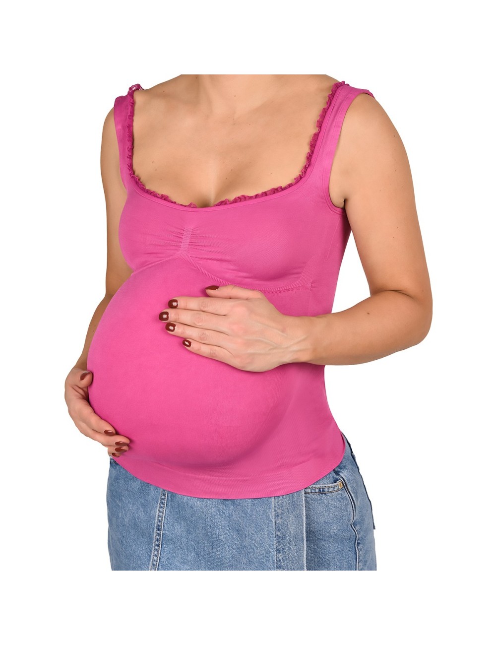 Camiseta Materna Ritchi Cómoda, Elástica Perfecta para Todo el Embarazo