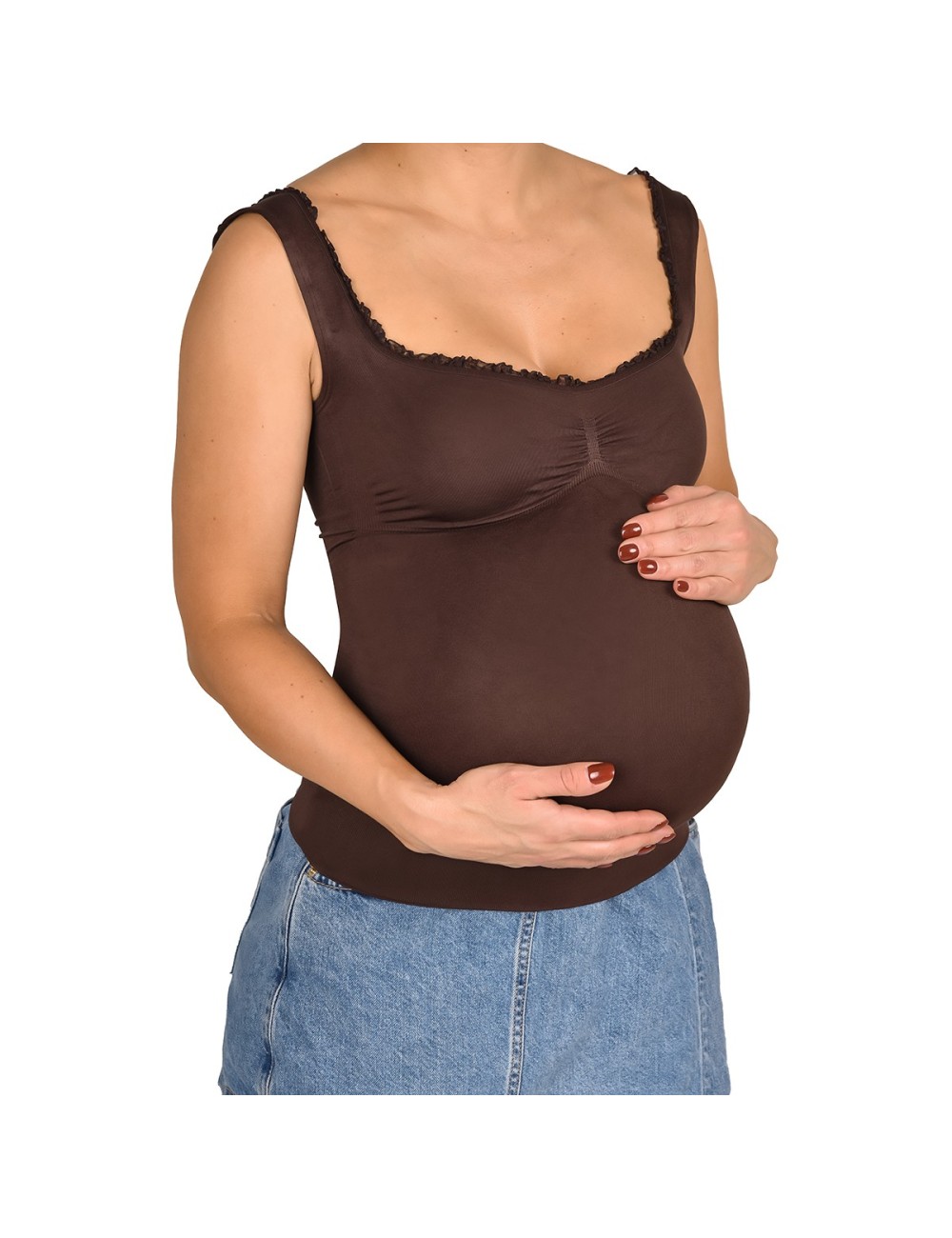 Camiseta Materna Ritchi Cómoda, Elástica Perfecta para Todo el Embarazo