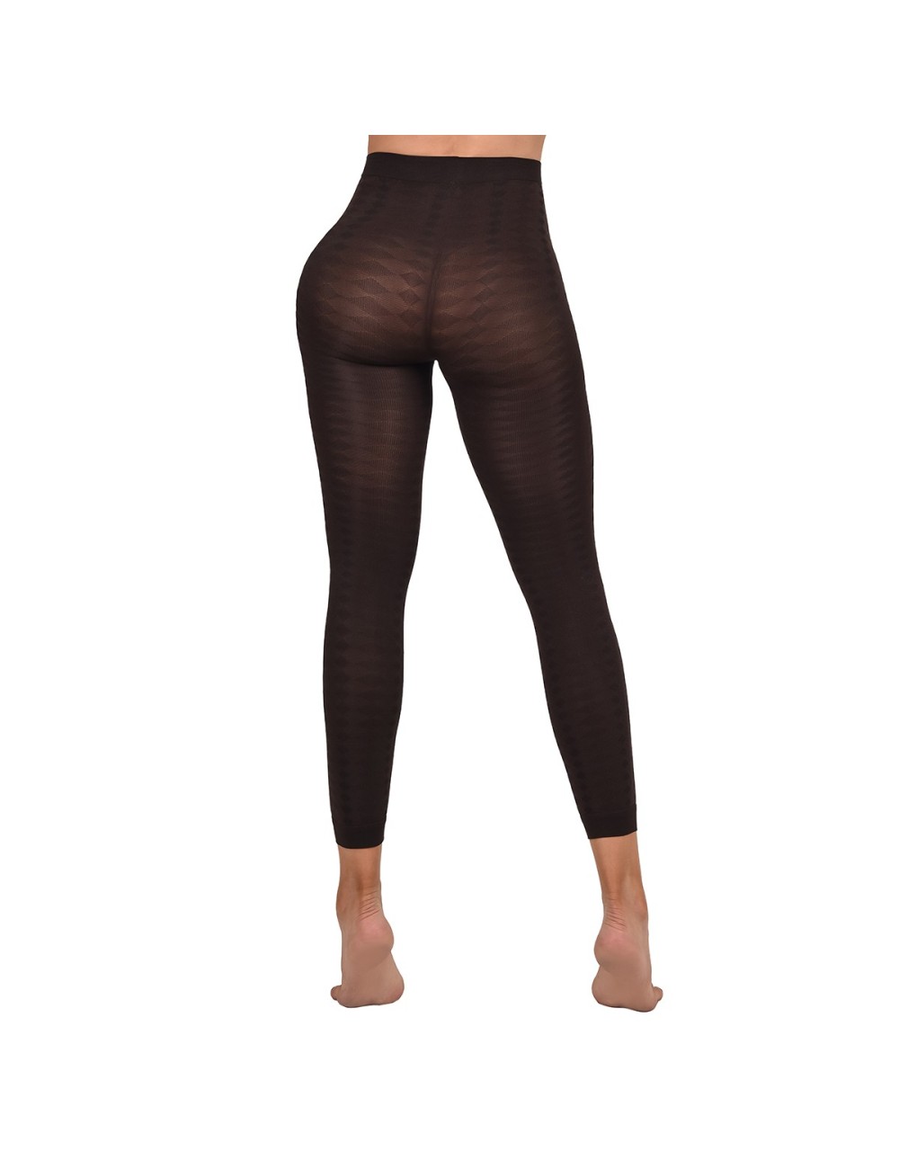 Leggins Ritchi Ajuste Perfecto con Transparencia Media Diseño en Rombos