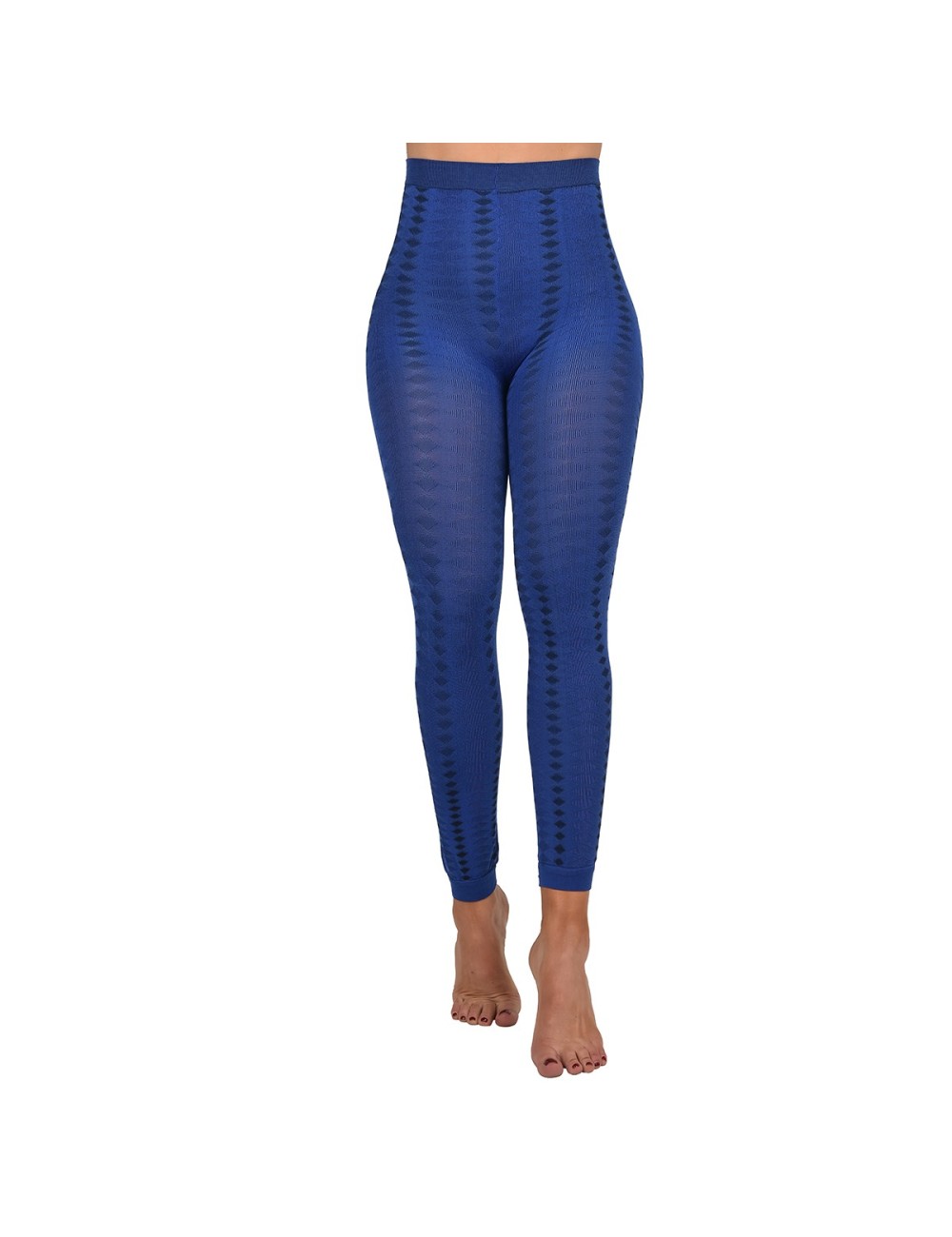 Leggins Ritchi Ajuste Perfecto con Transparencia Media Diseño en Rombos