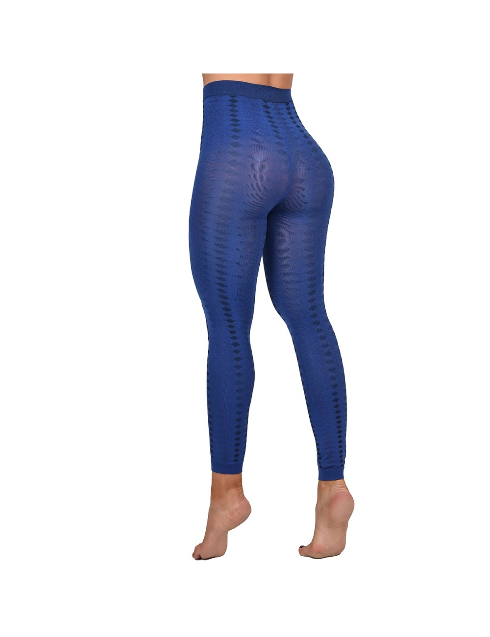 Leggins Ritchi Ajuste Perfecto con Transparencia Media Diseño en Rombos