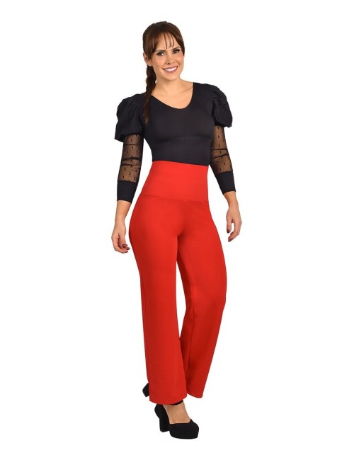 Body Faja Control Mujer Ritchi Escote Redondo Manga 3/4 Transparencia en Blonda