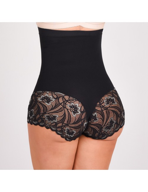 Panty Faja Control Tipo Boxer Ritchi Talle Alto con Encaje Elástico Siliconado