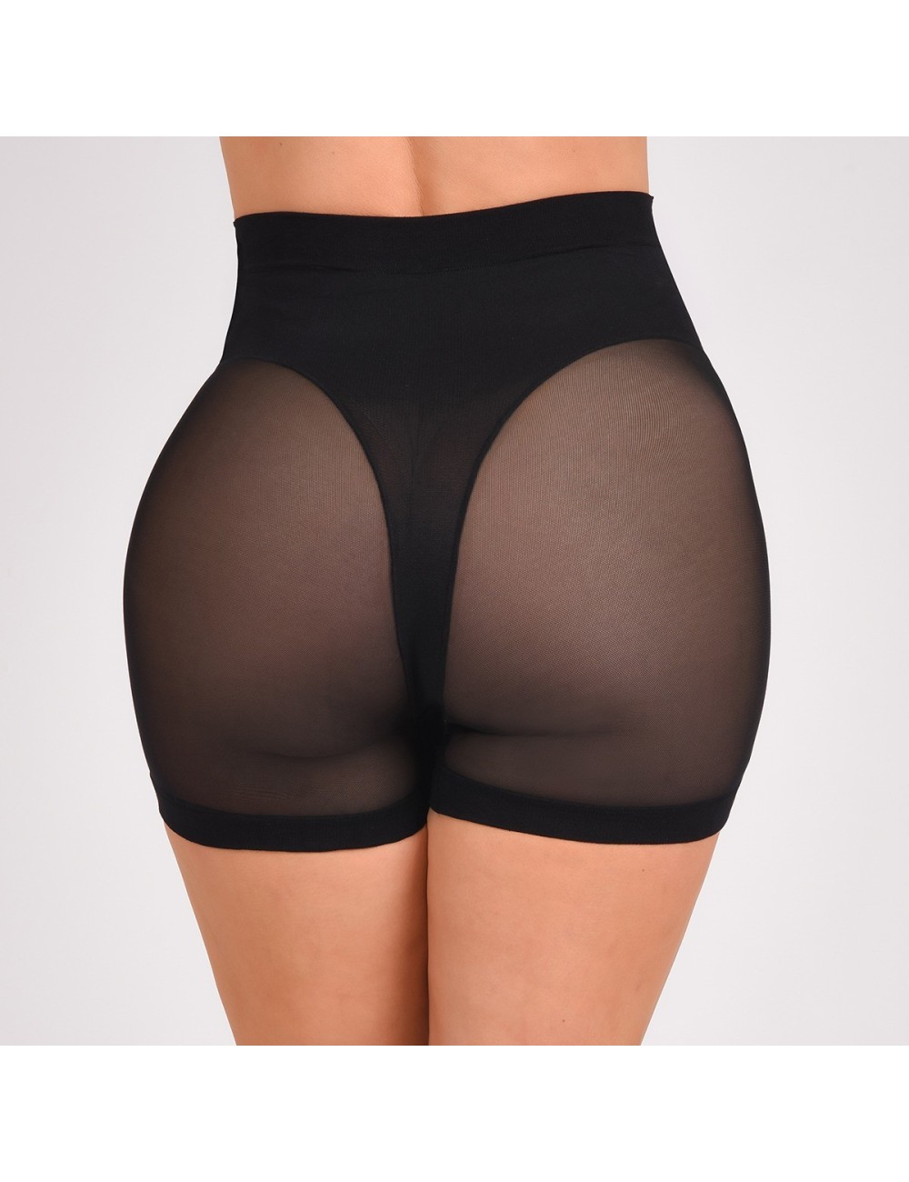 Panty Faja Control Tipo Cachetero Ritchi Transparencia en Tull Apariencia Tanga Brasilera