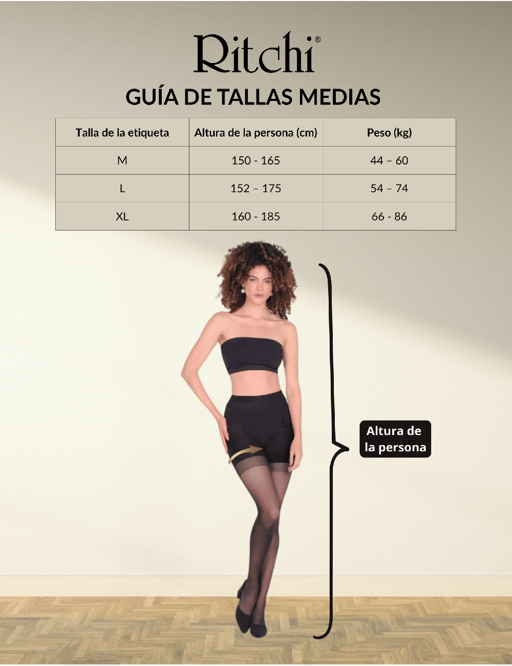Media Velada con Diseño Lineal: Ref. 506