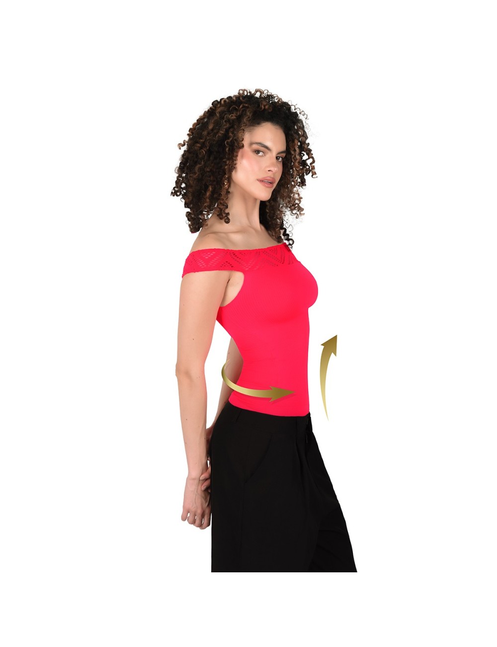 Blusa Faja Control Medio Ritchi Ajuste Perfecto Moldea Abdomen Cintura