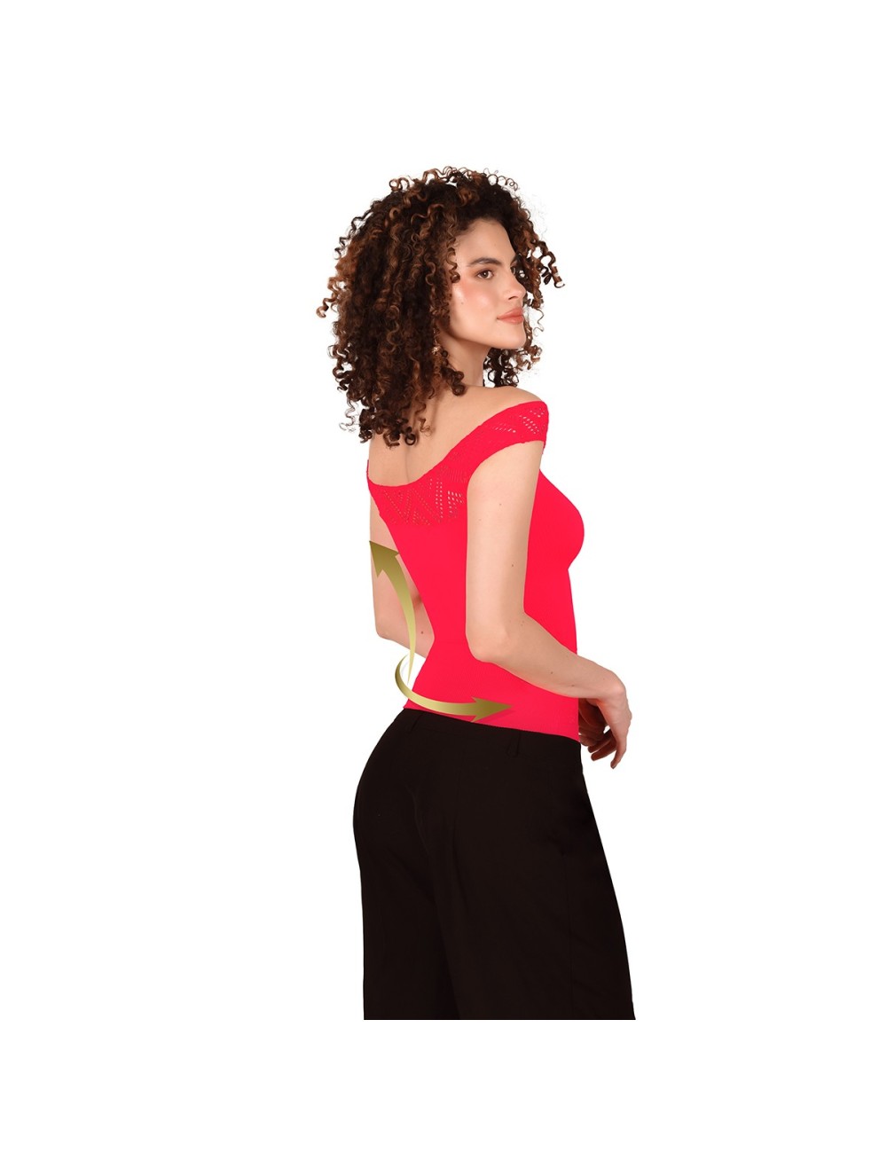 Blusa Faja Control Medio Ritchi Ajuste Perfecto Moldea Abdomen Cintura