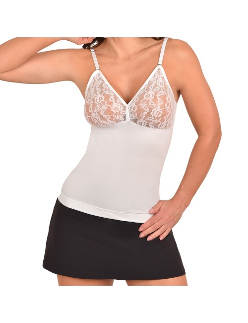 Blusa Control Interior Ritchi Moldeadora Escote V Blondas Abdomen