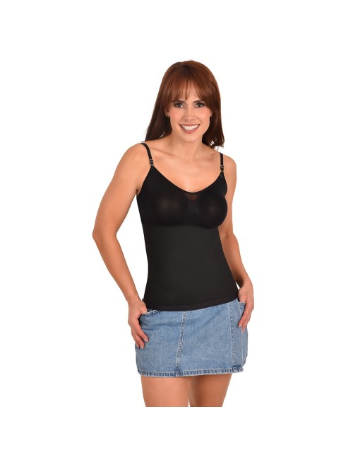 Blusa Control Powernet Ritchi Tiras Removibles Silicona Cintura
