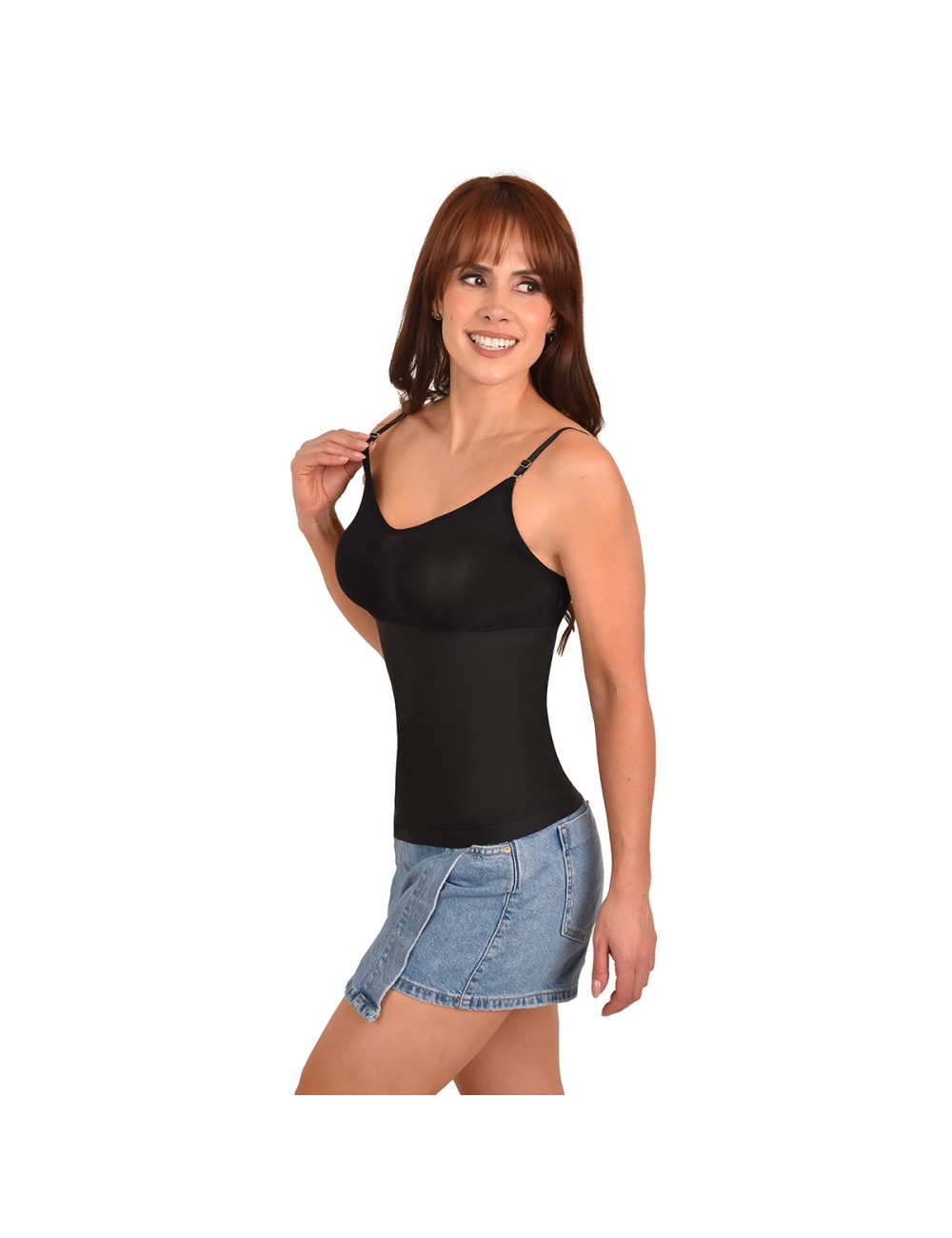 Blusa Control Powernet Ritchi Tiras Removibles Silicona Cintura