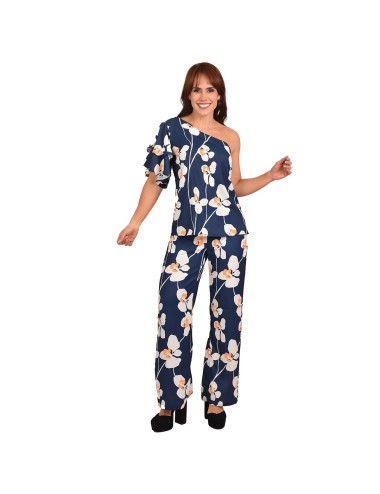 Conjunto Versátil Estampado Flores Diseño Manga Ritchi