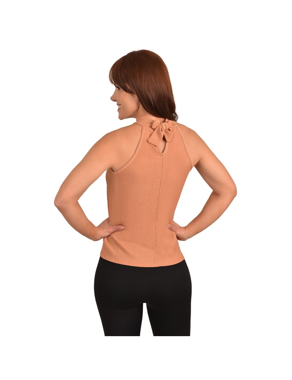 Blusa Casual Manga Sisa Escote Halter Ritchi